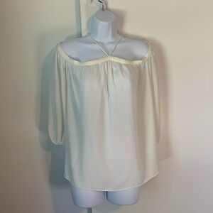 1. State Off Shoulder Blouse Ivory Size Small